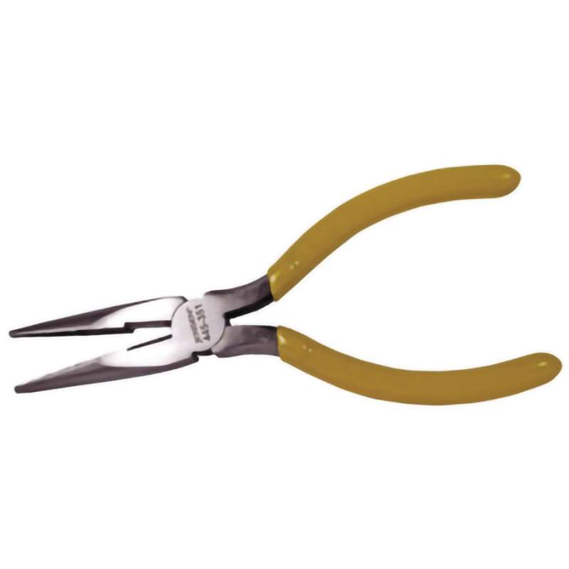 Pliers w/Cutter, Serrated, Chain Nose, 6.5" OAL